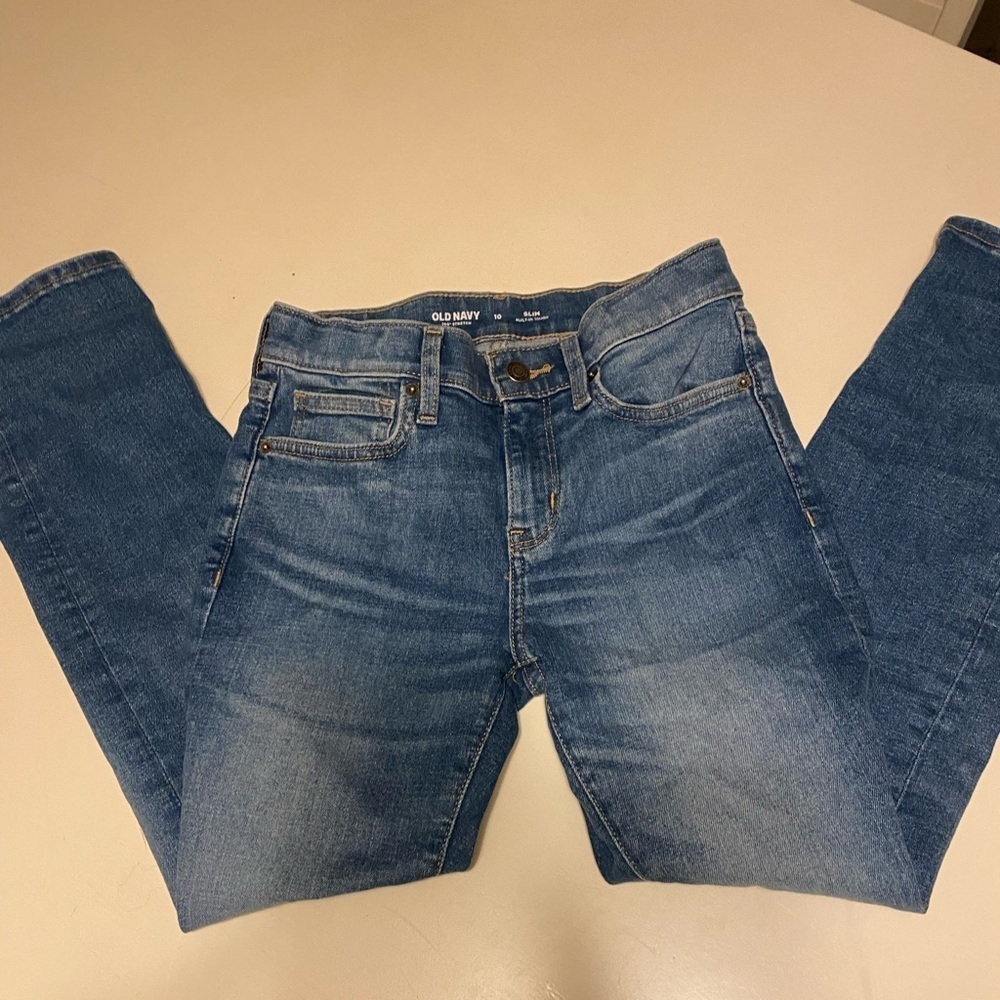 Old Navy Slim 360° Stretch Jeans for Boys Size 10 worn once excellent condition‌
